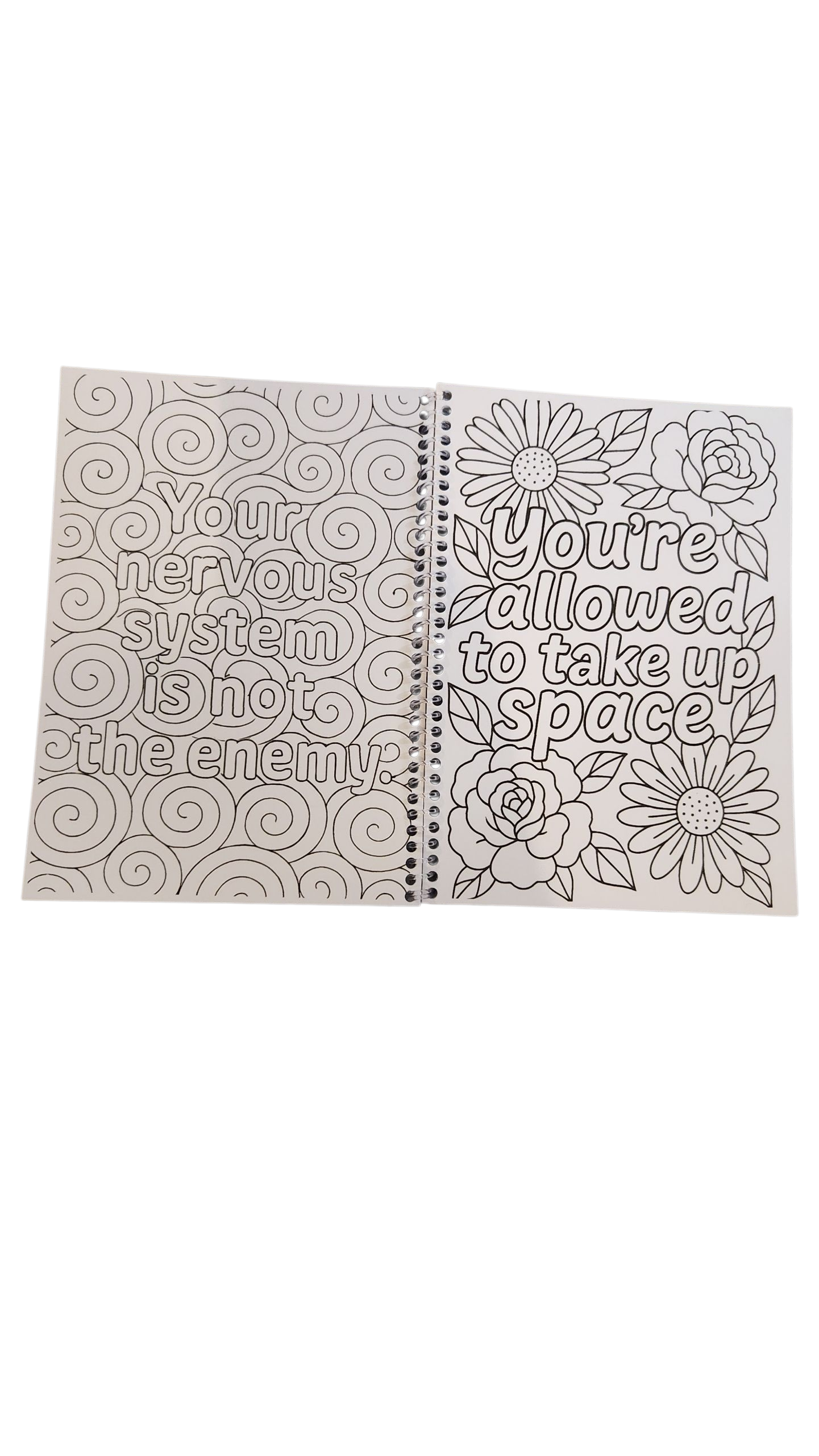Anxious But Glowing Colouring Self care Book