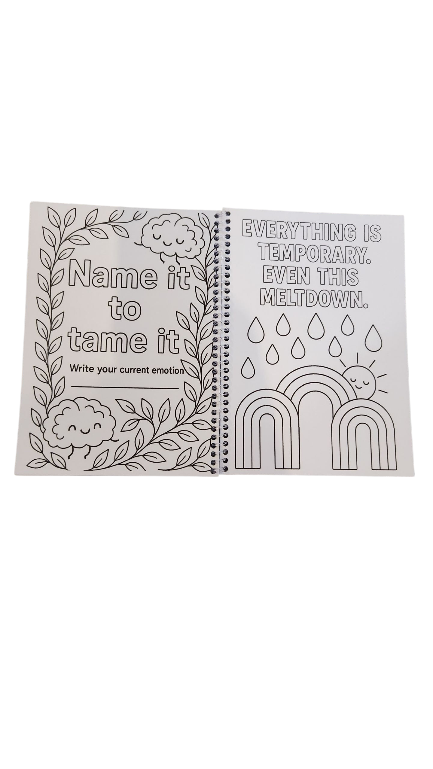Anxious But Glowing Colouring Self care Book