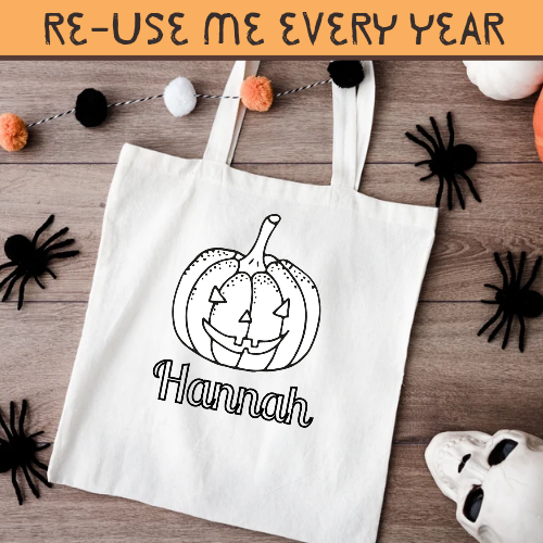 Colour your own trick or treat toteBag