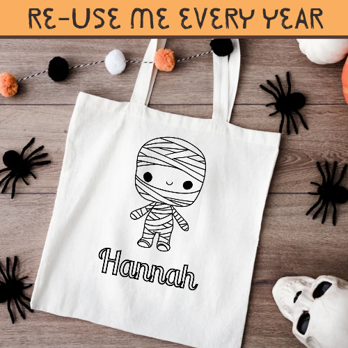 Colour your own trick or treat toteBag