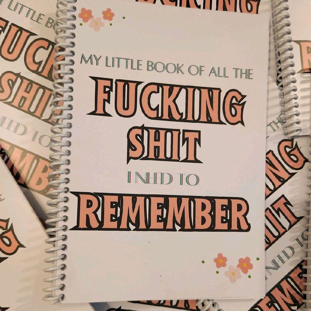 Things to Remember Book Sweary Version