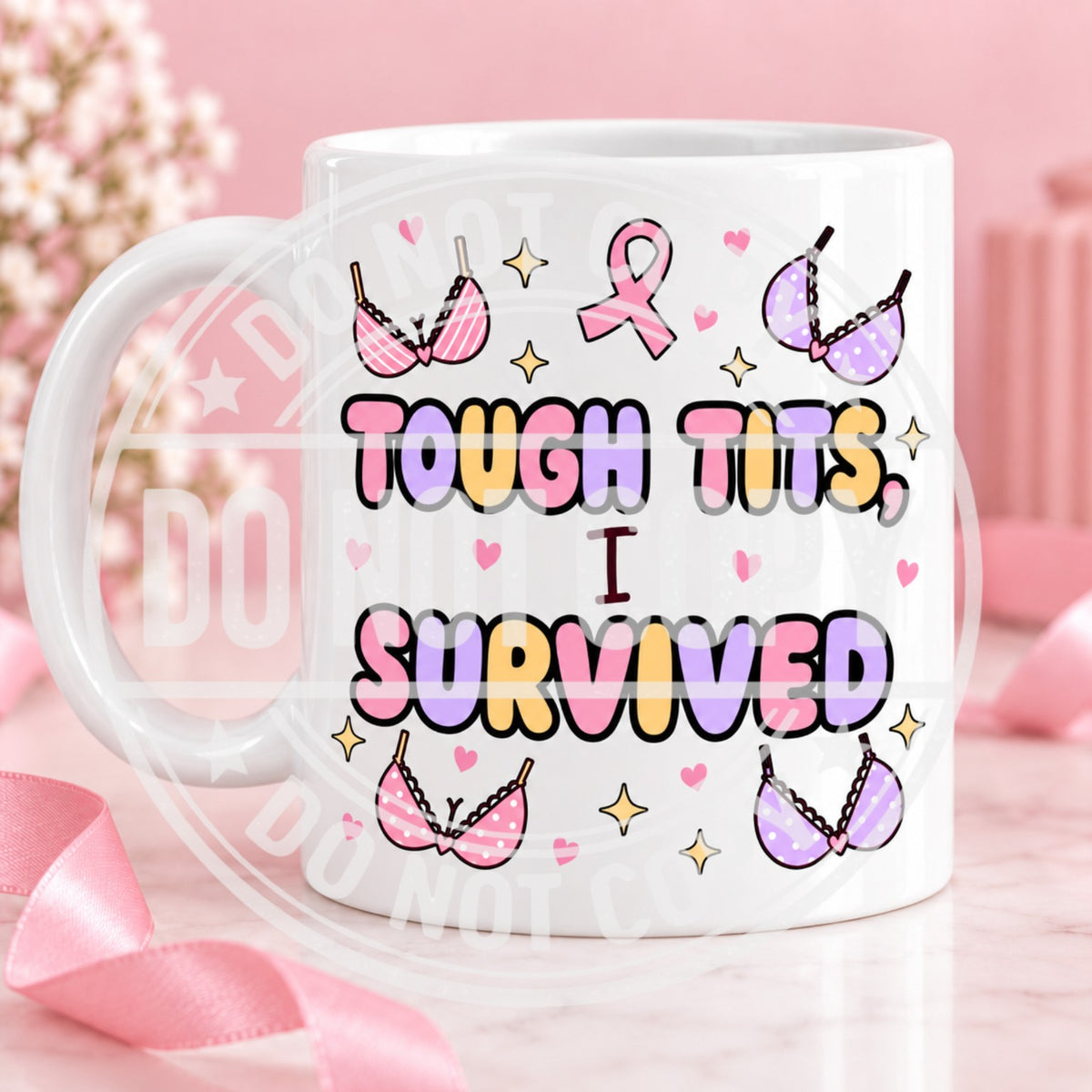 Tough Tits, I Survived mug