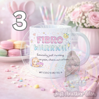 Fibro Warrior mugs