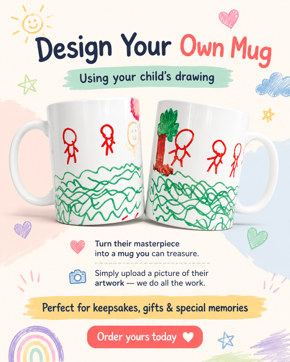 Design Your Own Mug With Your Child’s Drawing