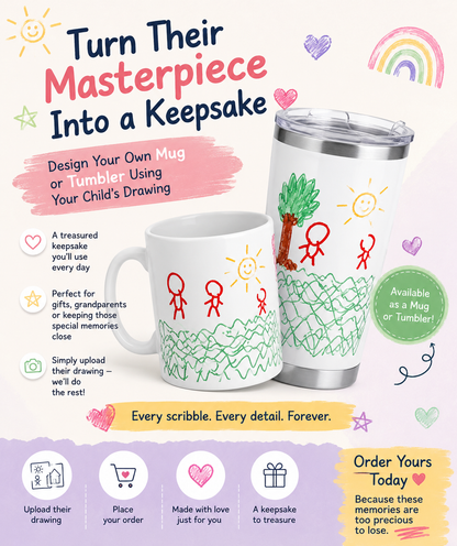 Design Your Own Mug With Your Child’s Drawing