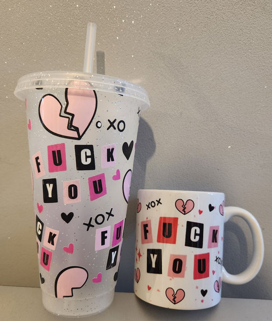20oz Cold Cup - F You Mug & Cold Cup Set