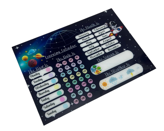 Space Learning Calendar- Acrylic