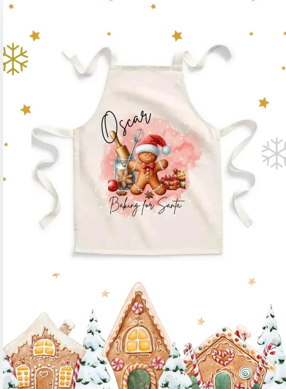 Personalised Apron - Christmas Cookie Design #3
