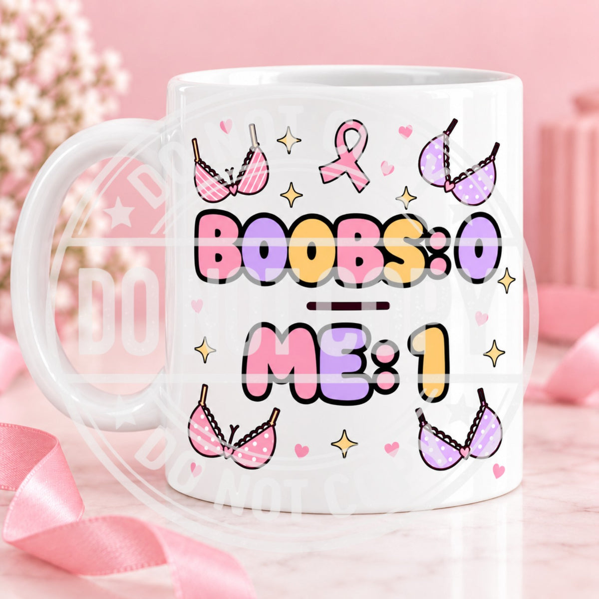 Boobs: 0 - Me: 1 mug