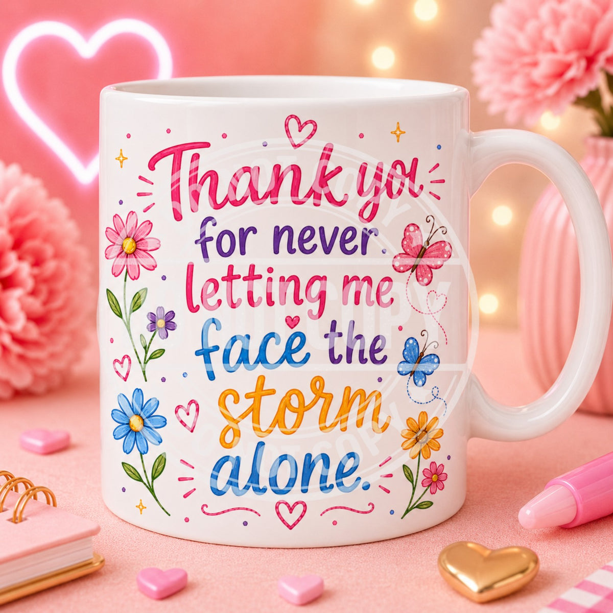 Thank you for never letting me face the storm alone mug