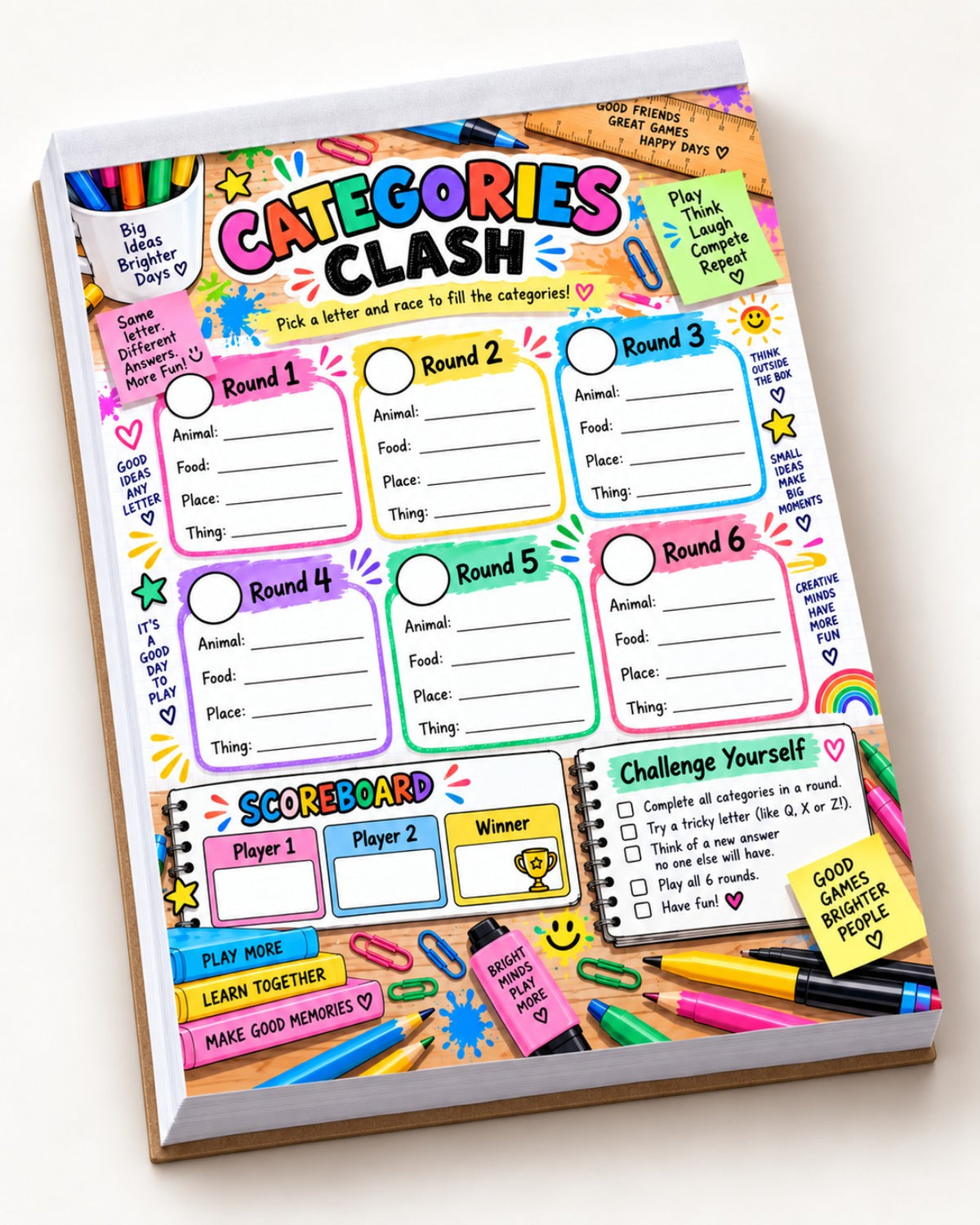 Categories Clash tear-off game pad