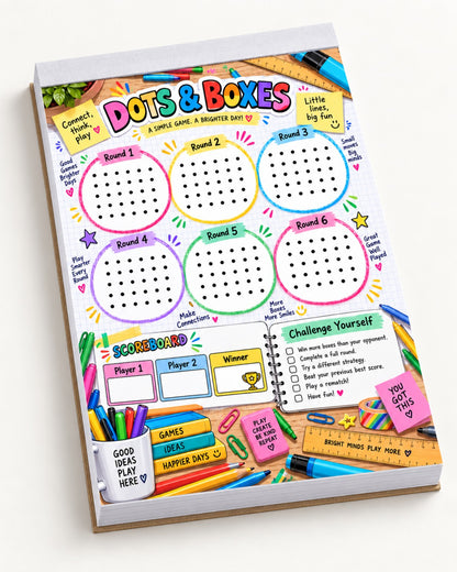 Dots & Boxes tear-off game pad