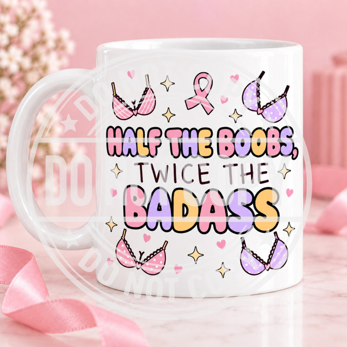 Half the Boobs, Twice the Badass mug