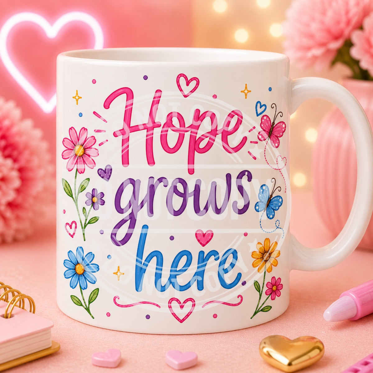 Hope grows here mug