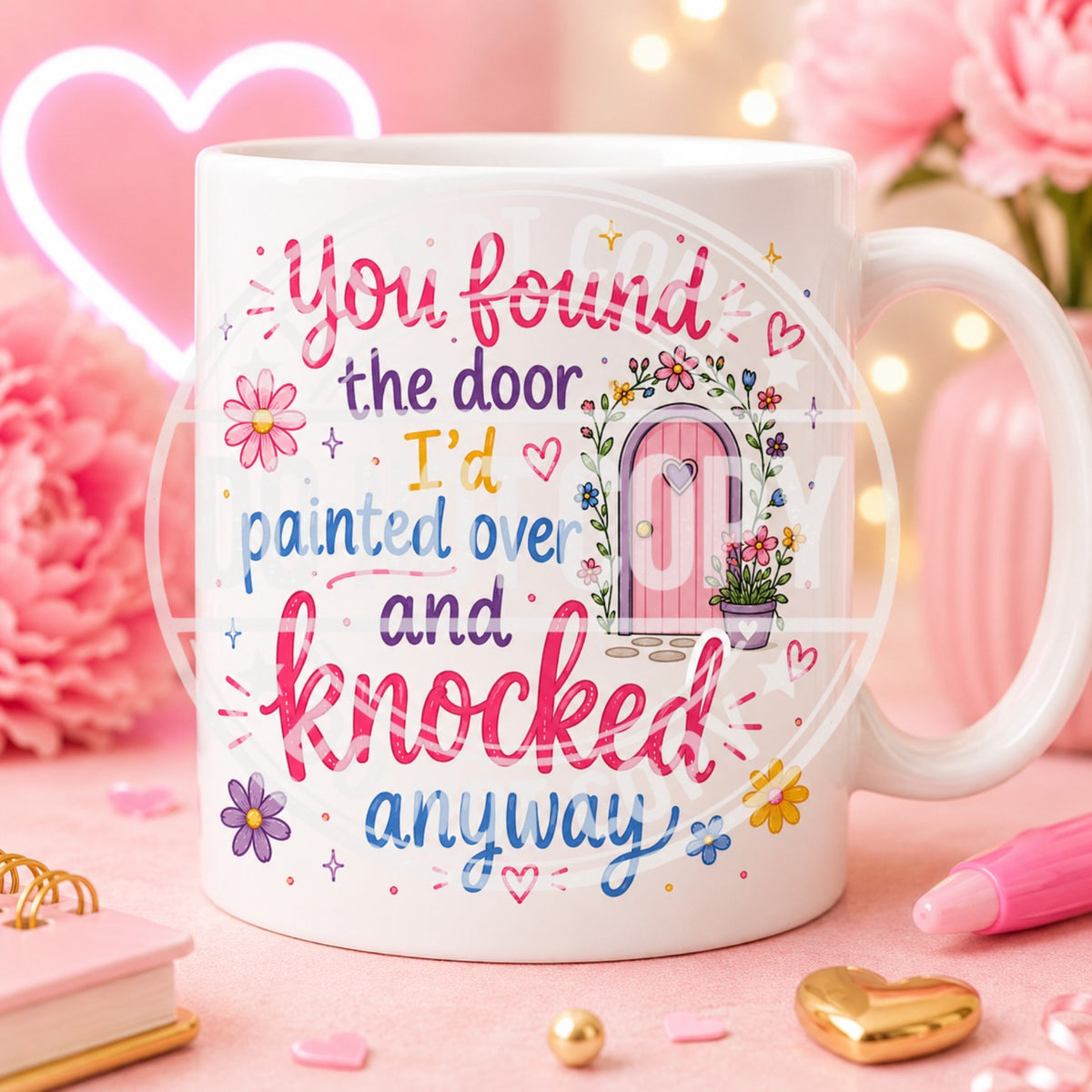 You found the door I'd painted over and knocked anyway mug