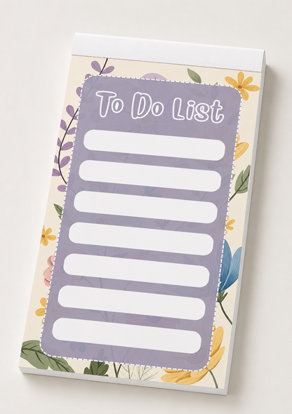 Bloc-notes détachable A5 – Liste de choses à faire – Choisissez parmi 25 designs