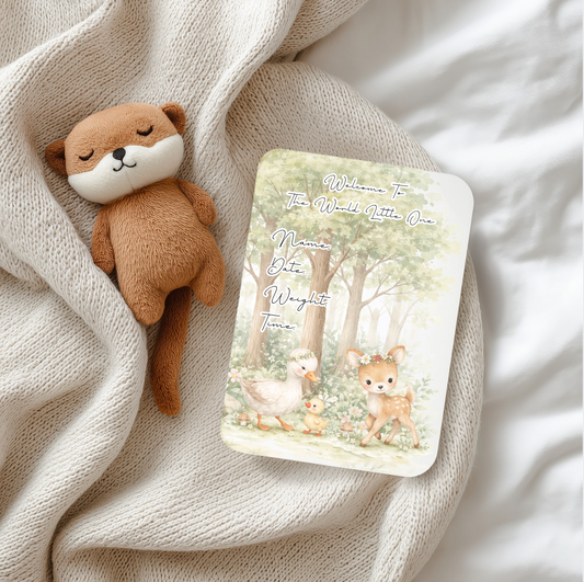 BABY MILESTONE SET woodland 12months