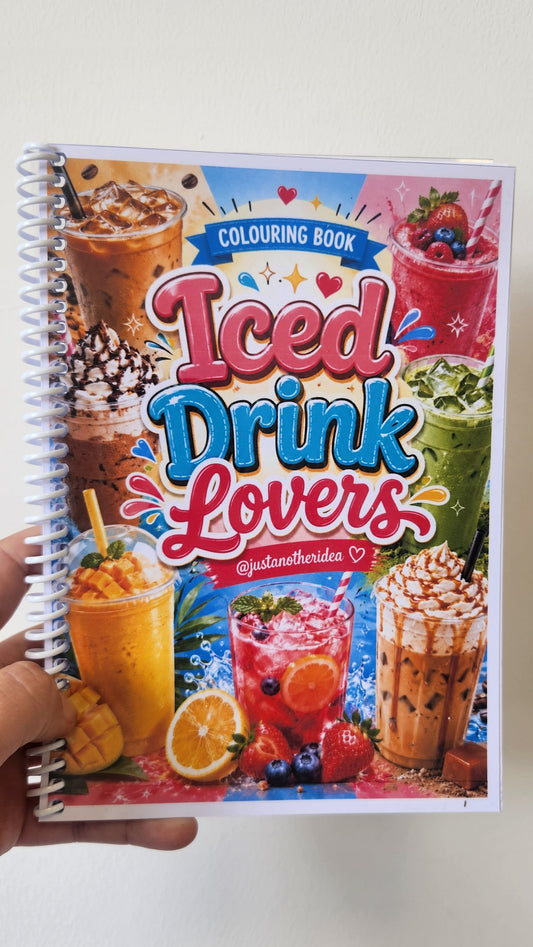 Iced drink lovers colouring book