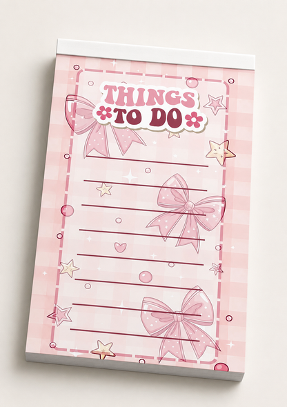 Bloc-notes détachable A5 – Liste de choses à faire – Choisissez parmi 25 designs
