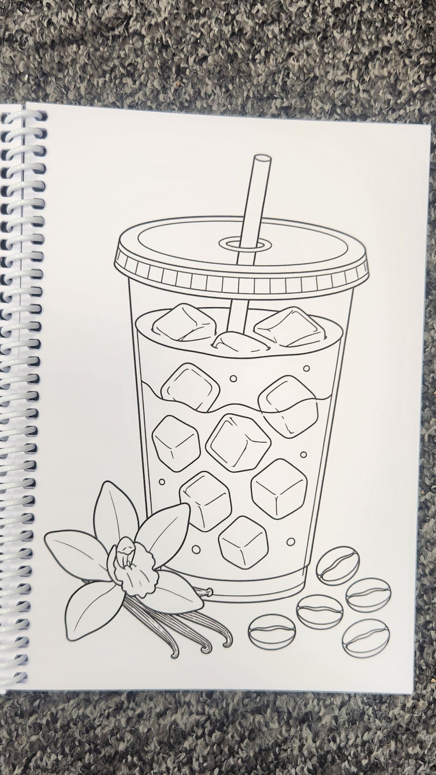 Iced drink lovers colouring book