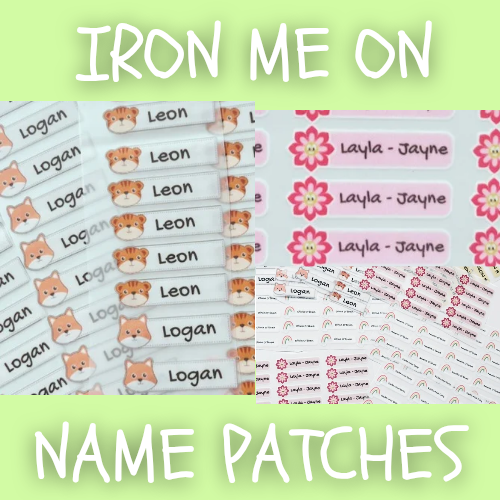 IRON ON NAME LABELS