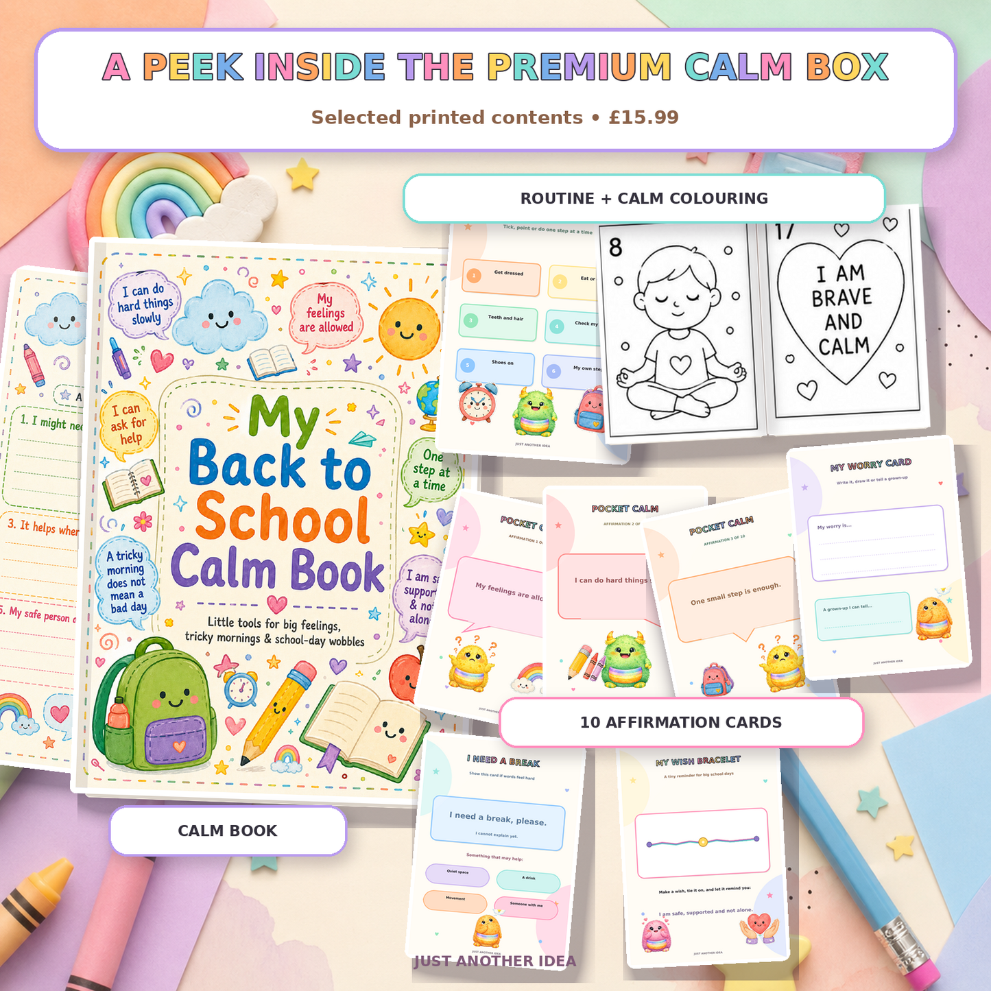 Back to School Calm Box collection
