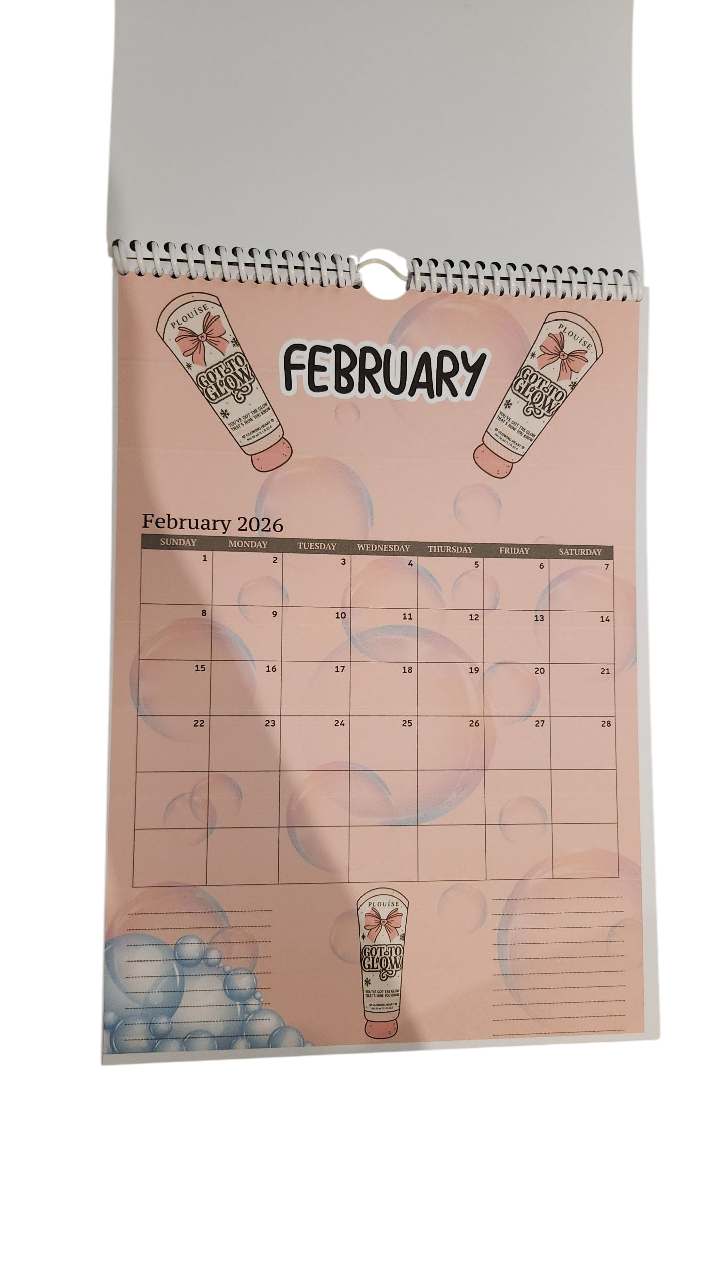 Make up Calendar 2026