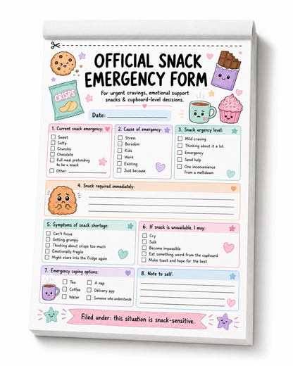 Funny Adult Novelty Tear Off pads A5