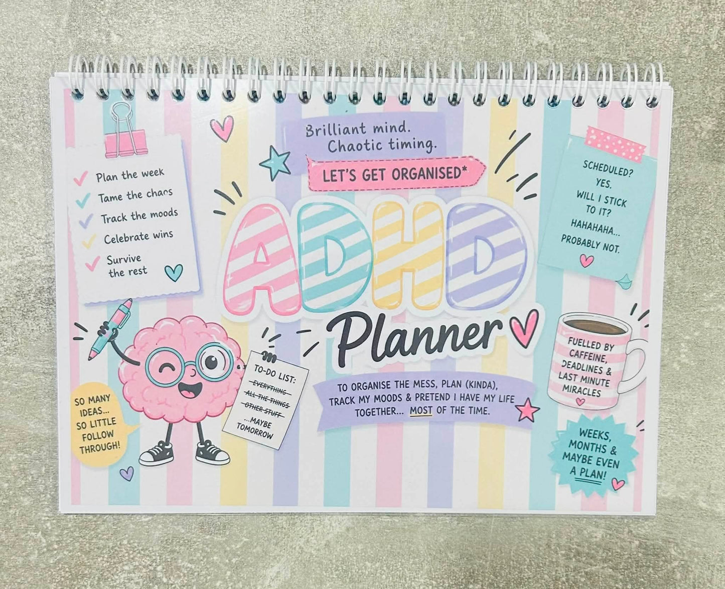 Lets Get Organised ADHD Planner A5