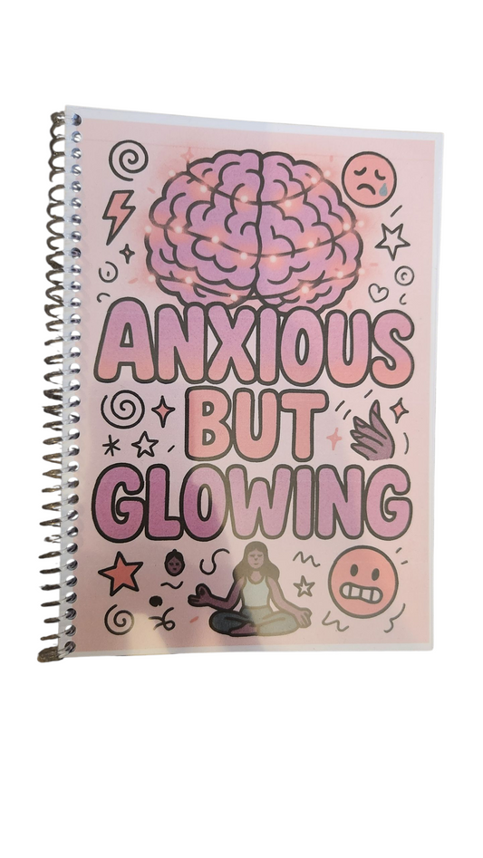 Anxious But Glowing Colouring Self care Book