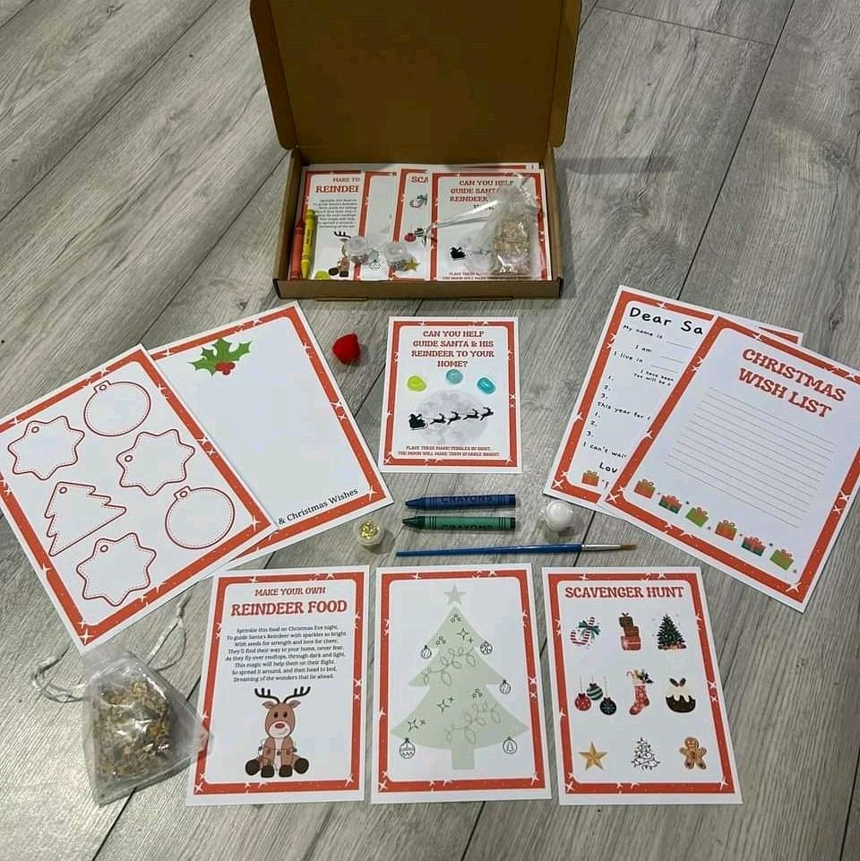 Christmas Eve activity box with Santa letter