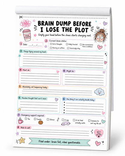 Funny Adult Novelty Tear Off pads A5