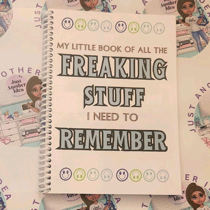 Freaking Stuff to Remember Lists Organiser Book