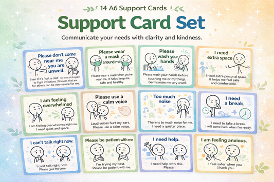 Calm communication support cards set of 14