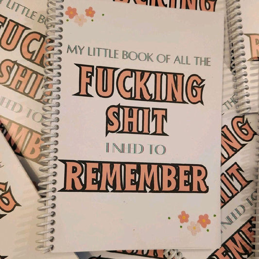 Things to Remember Book Sweary Version