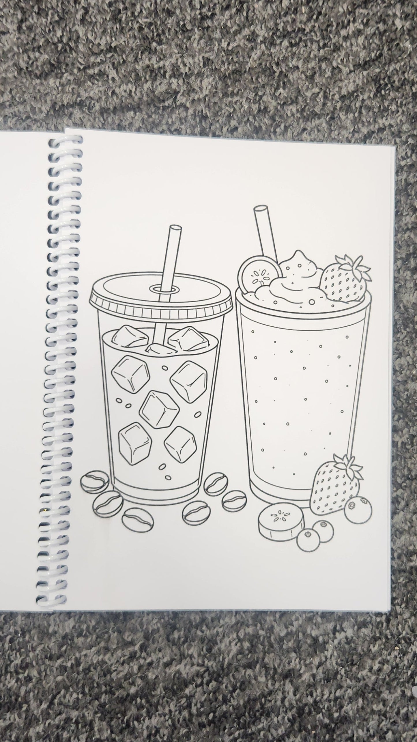 Iced drink lovers colouring book