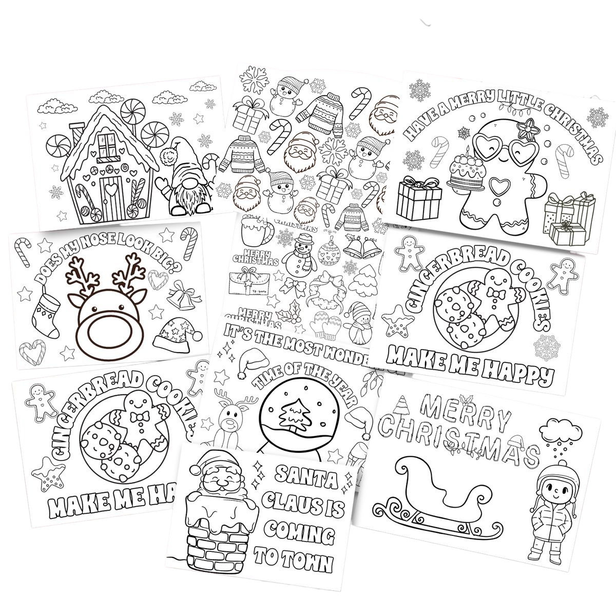My little colouring book Christmas edition green or red