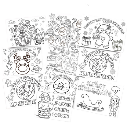 My little colouring book Christmas edition green or red
