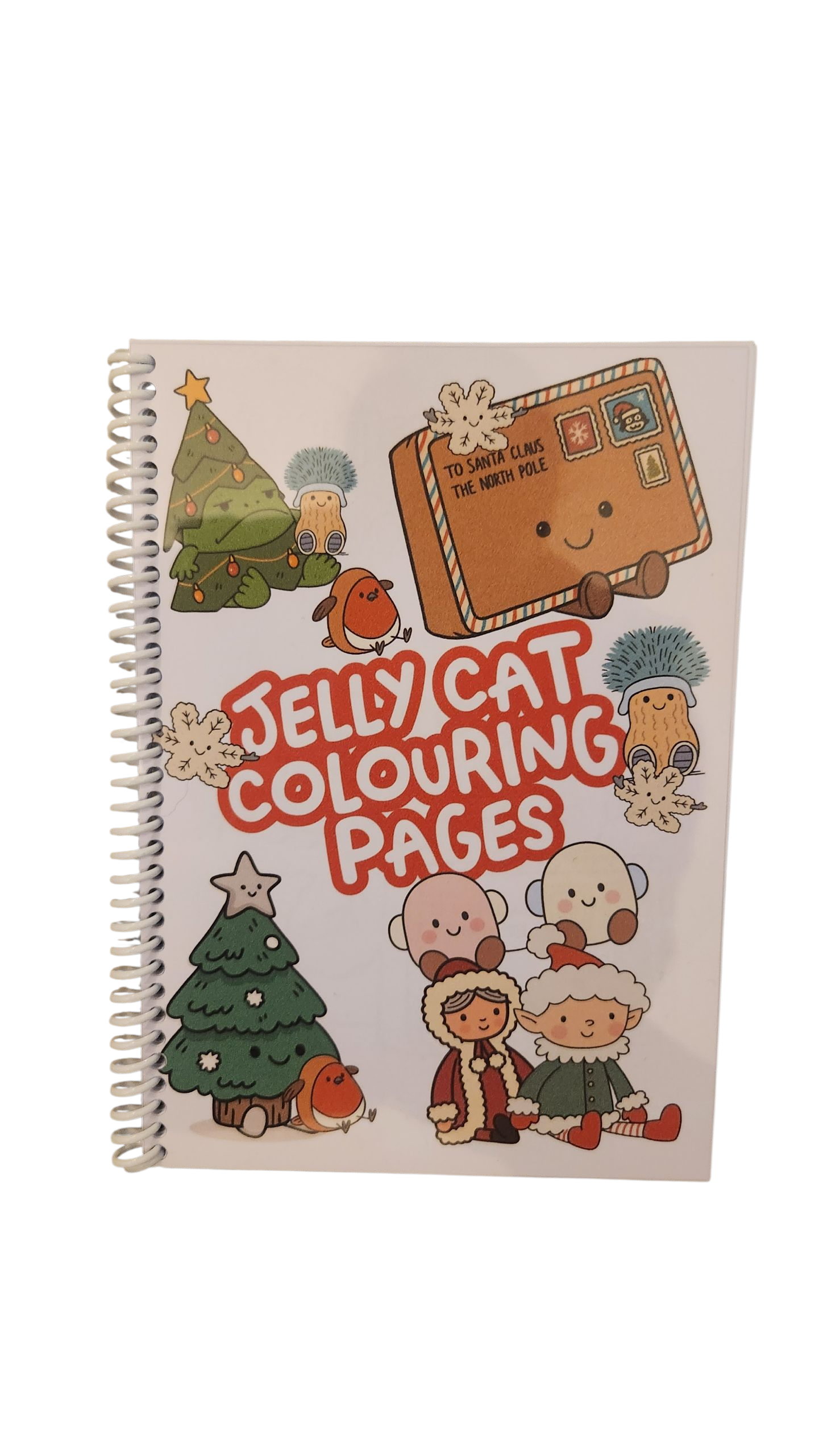 Christmas jelly cat  colouring book a5