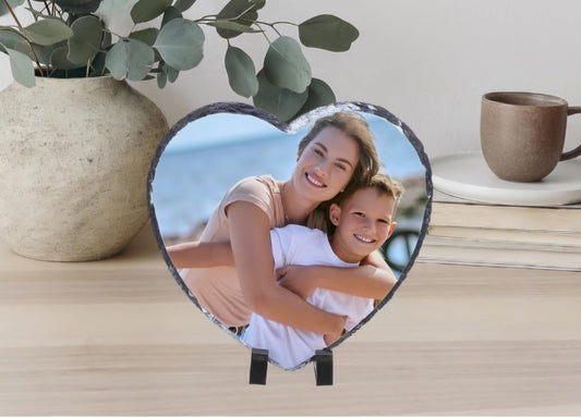 Personalised Heart Photo Slate
