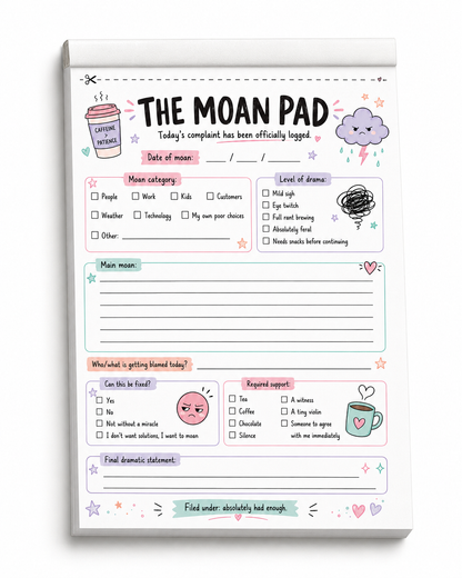 Funny Adult Novelty Tear Off pads A5
