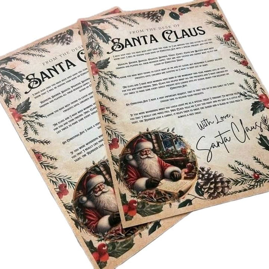 Santa Nice list and letter