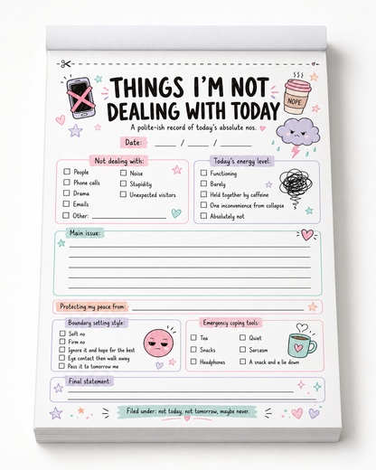 Funny Adult Novelty Tear Off pads A5
