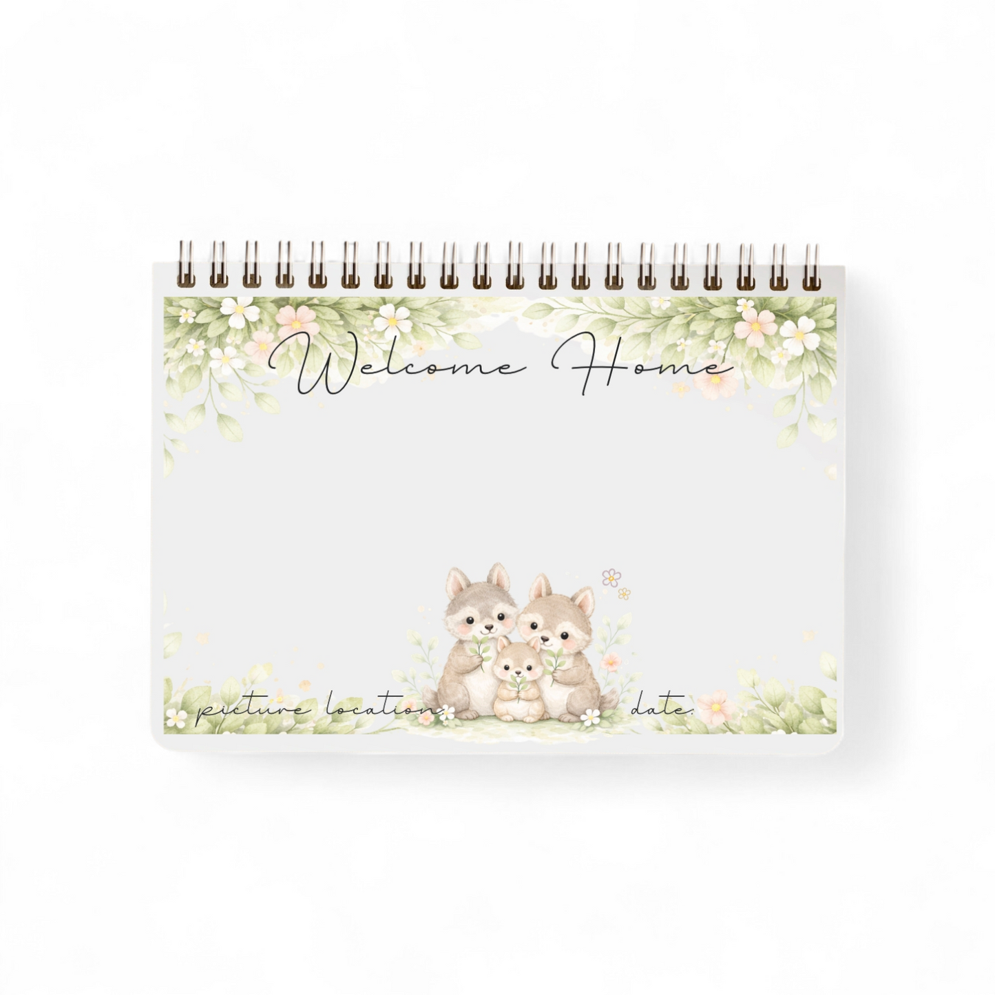 BABY'S FIRST YEAR BOOK woodland