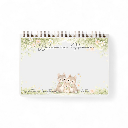 BABY'S FIRST YEAR BOOK woodland