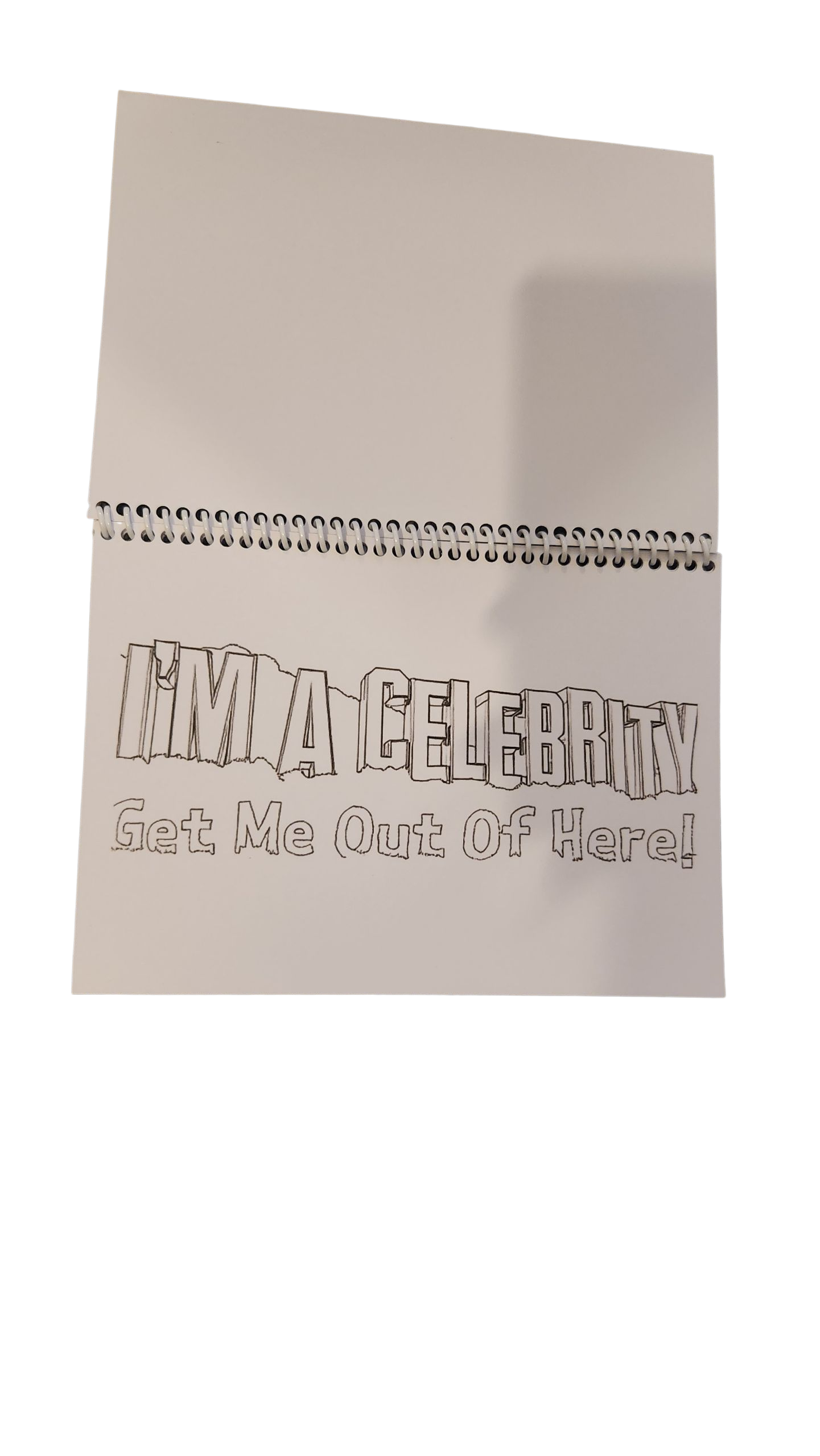 Im a Celebrity get me out of here colouring book