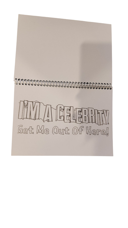 Im a Celebrity get me out of here colouring book