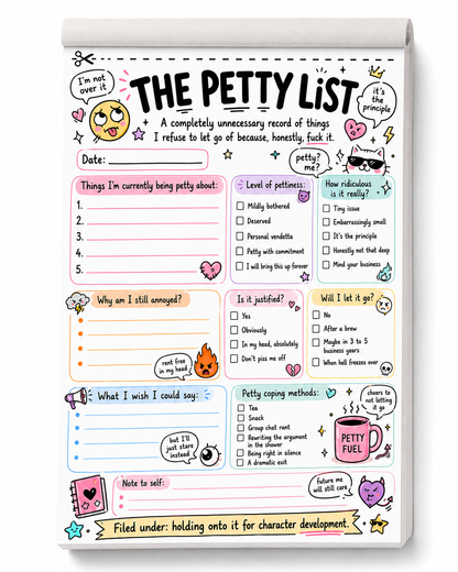 Funny Adult Novelty Tear Off pads A5