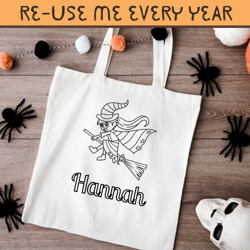 Colour your own trick or treat toteBag