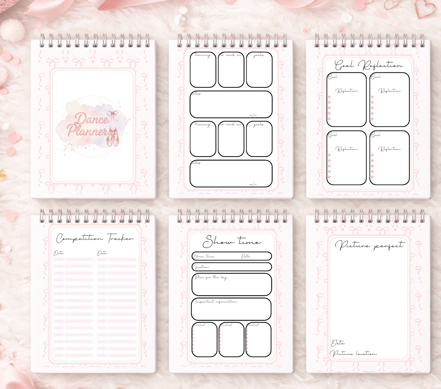 DANCE PLANNER -Bow design